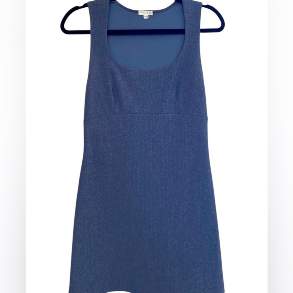 XOXO Silver Glitter Sleeveless Dress 7/8